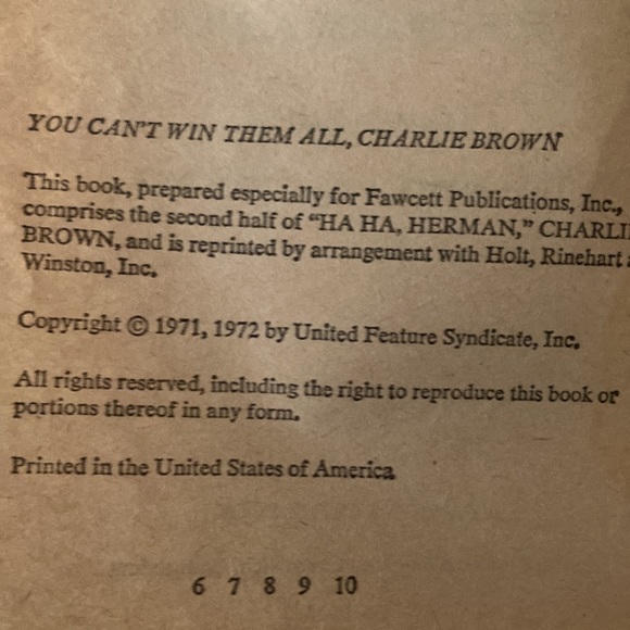 You Can’t Win Them All Charlie Brown - 1971 - Picture 6 of 7